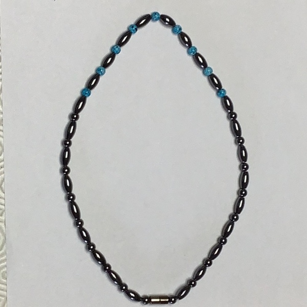 Elegant Black Beaded Necklace
